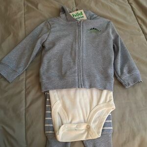 NWT matching pants jacket and onesie 12 months